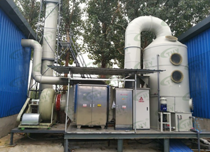 山東東營博辰化工有限公司橡膠車間廢氣處理工程1 山東東營博辰化工有限公司橡膠車間廢氣處理工程1